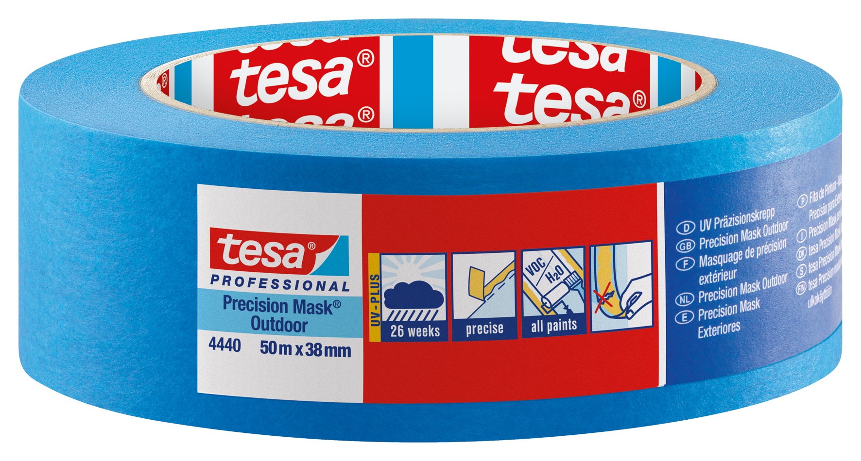 Bild von Abdeckband Precision UV Plus 38 mm 50 m