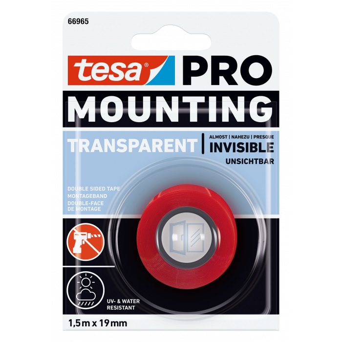 Bild von Montageband Pro Transparent 19 mm 1.5 m