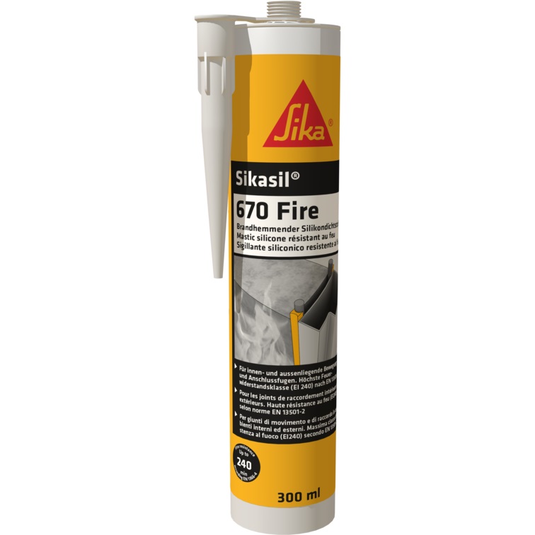 Bild von Sikasil-670 Fire grau, 300ml