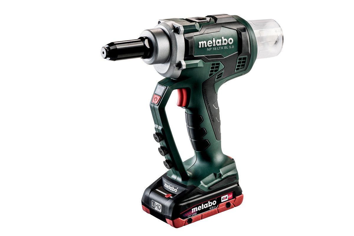 Bild von Metabo Akku-Blindnietpistole NP18 m. 2x4.0Ah LiHD
