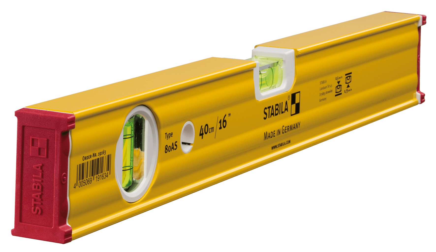 Bild von Stabila Wasserwaage 80 AS, 40cm