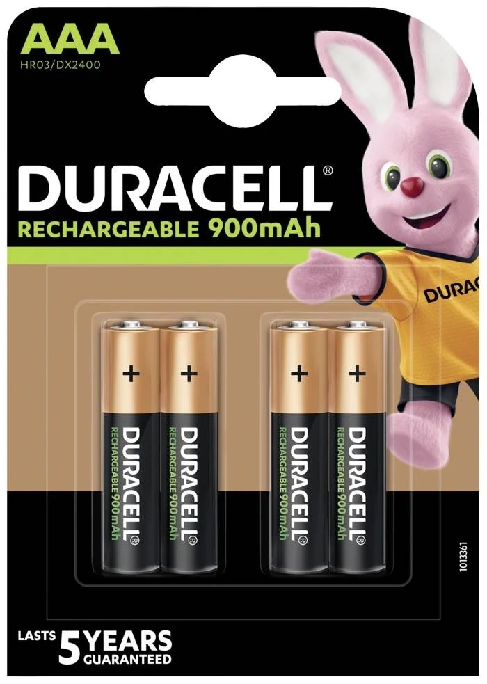 Bild von Duracell Precharged AAA NiMH / HR03 900mAh