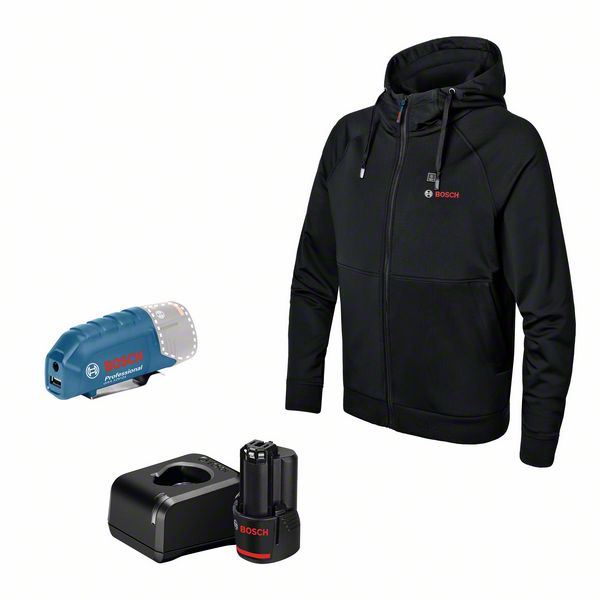 Bild von Bosch Beheizbarer Hoodie GHH 12+18V XA,Gr.2XL, Set