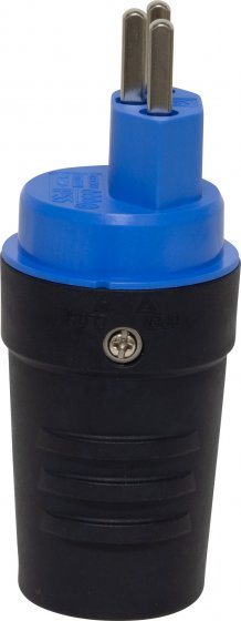 Bild von Stecker T23, 230V/16A, blau/schwarz, IP55