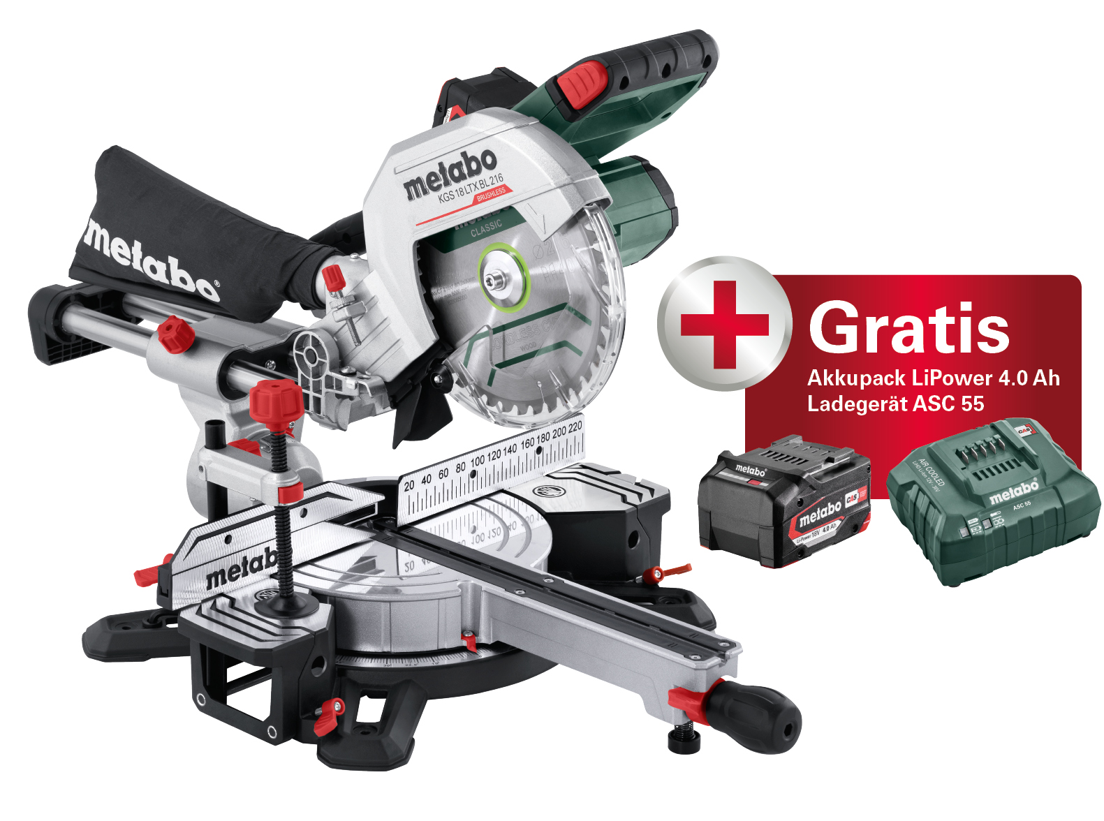 Bild von Metabo Akku-Kapp/Gehrungssäge KGS 18 LTX BL 216