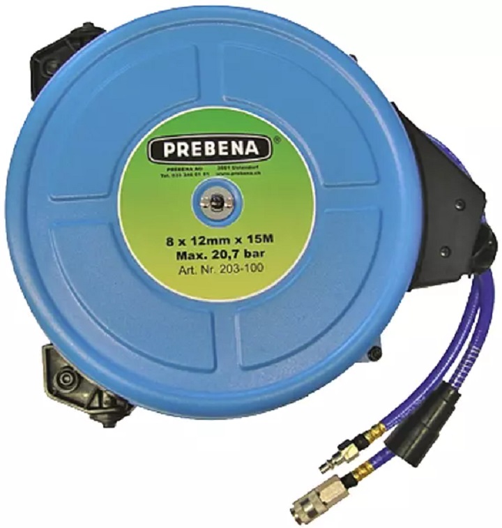 Bild von PREBENA Druckluft-Schlauchaufroller, 20 m