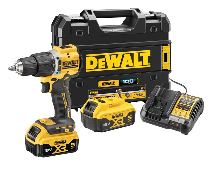 Bild von DEWALT Akku-Bohrschrauber DCD100YP2T-QW "100 Year"