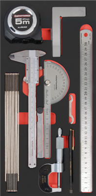 Bild von Kraftwerk Messwerkzeugsatz 9-tlg 20x40 Einlage