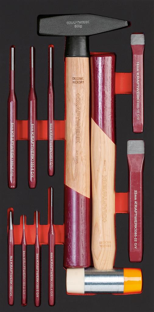 Bild von Kraftwerk Schlagwerkzeugsatz 11-tlg 20x40 Einlage