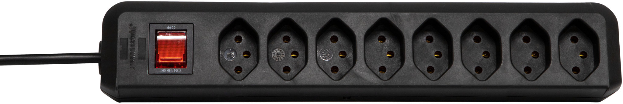 Bild von cleverLINE Steckdosenleiste 8-fach,schw.