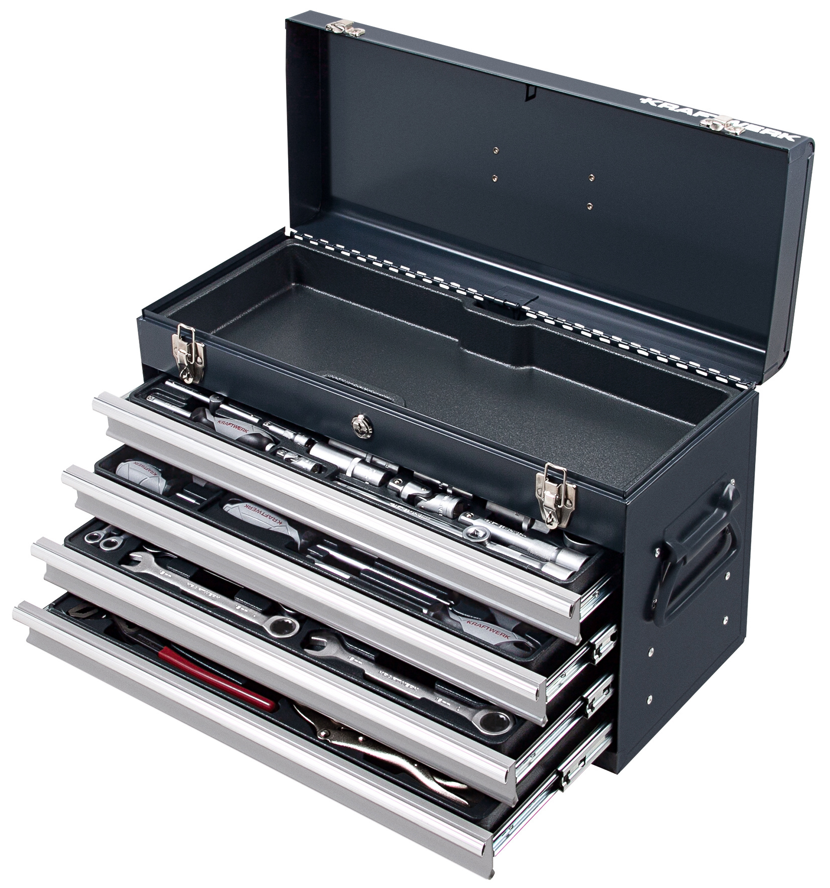 Bild von Kraftwerk Werkzeugkiste Basic-Line, 1/4\" + 1/2\"