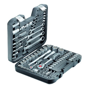 Bild von Technocraft Steckschlüssel-Satz 1/4+1/2\" 82-teilig