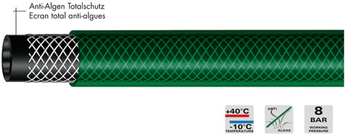 Bild von Teguplast Wasserschlauch grün 16mm x 15m