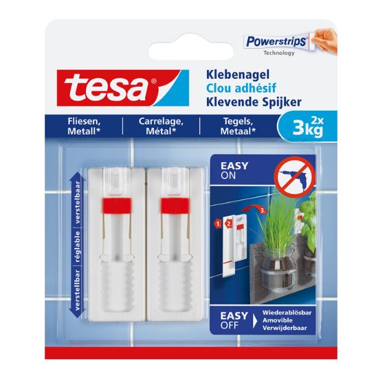 Tesa Klebenagel Fliesen & Metall 3 kg verstellbar