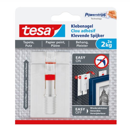 Tesa Klebenagel Tapete & Putz 2 kg verstellbar