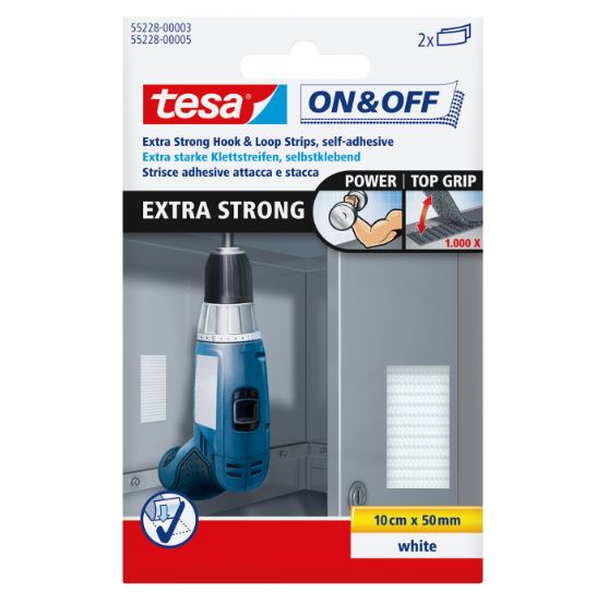 Tesa Klettstreifen On&Off X S 50 mm 0.1 m 2 St