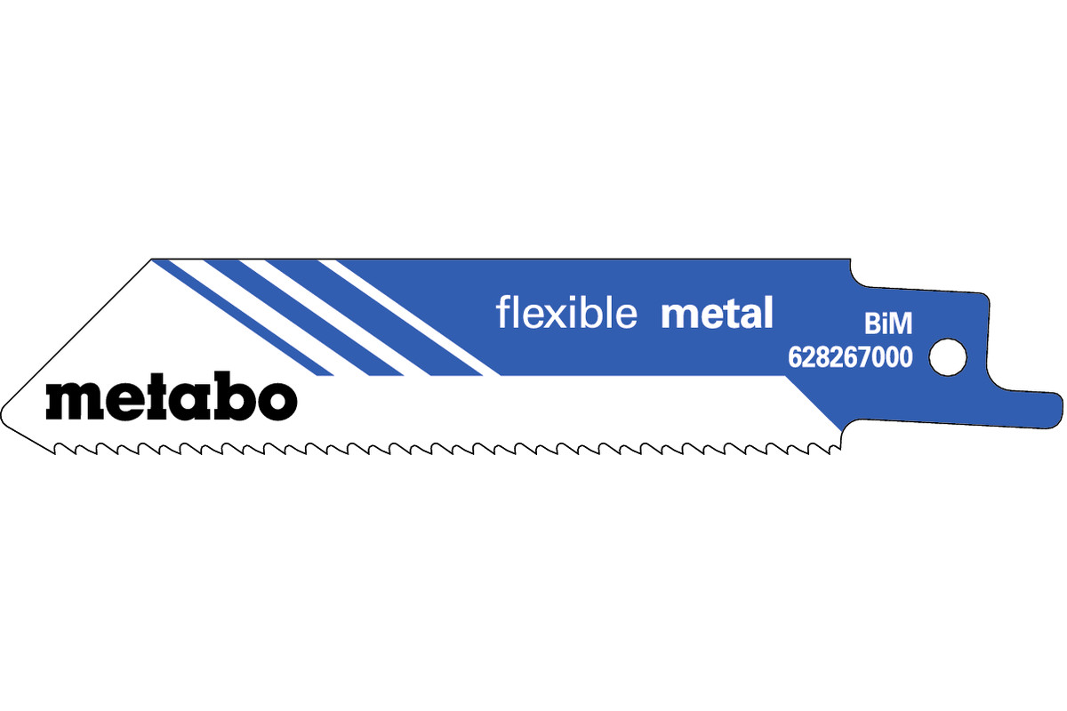 Bild von Metabo 5 SÄBELSÄGEBLÄT FLEXIBLE METAL 100 X 0,9 MM