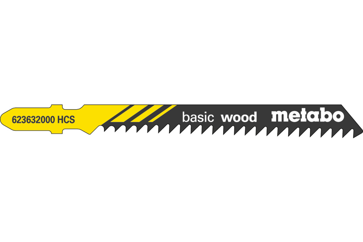 Bild von Metabo 5 STICHSÄGEBLÄTTER \"BASIC WOOD\" 74/ 3,0 MM