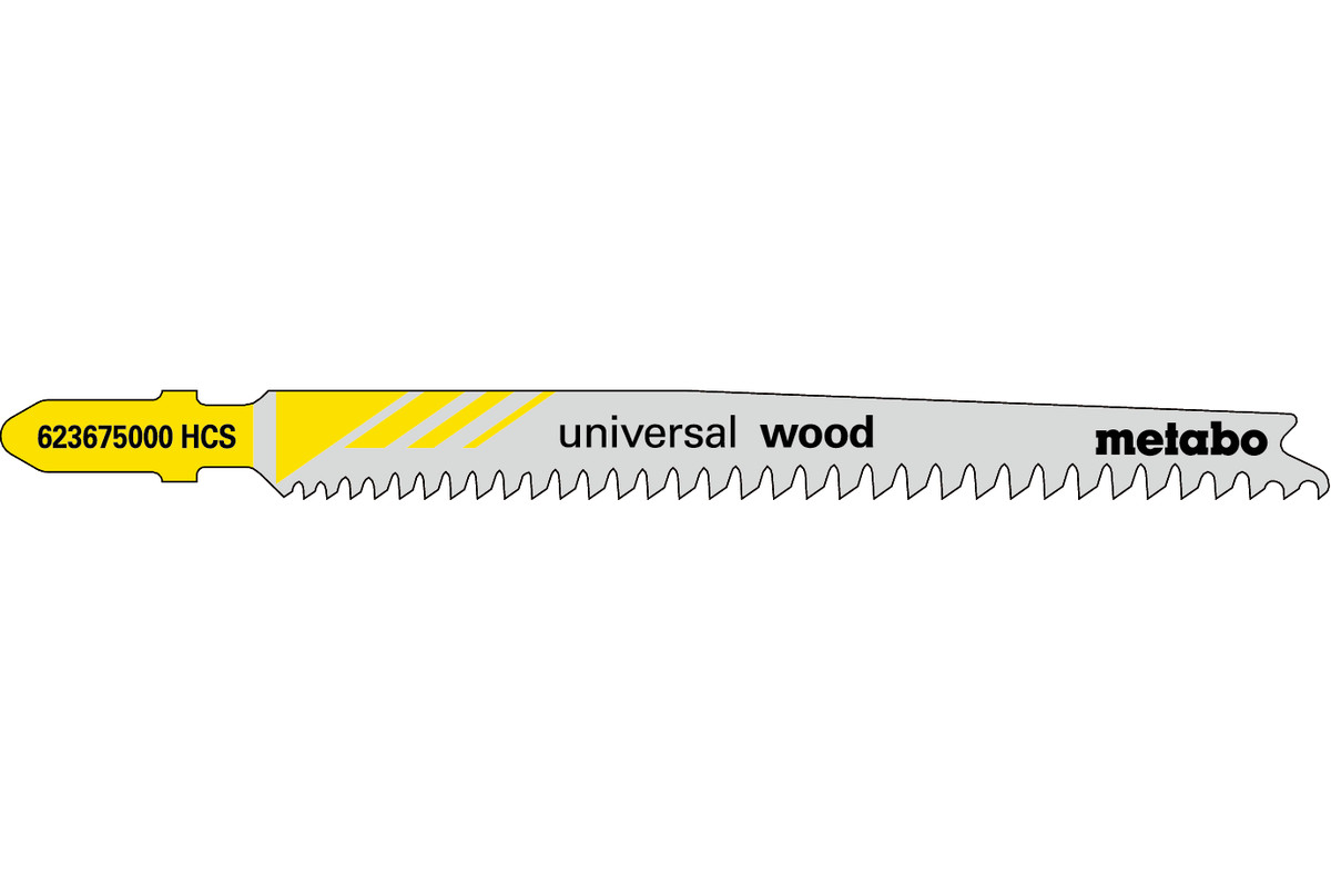 Bild von Metabo 5 STICHSÄGEBLÄTTER \"UNIVERSAL WOOD\" 91 MM