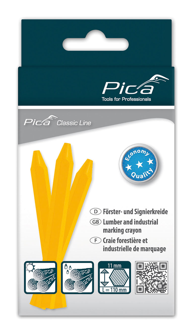 Bild von PICA Försterkreide Classic Eco gelb
