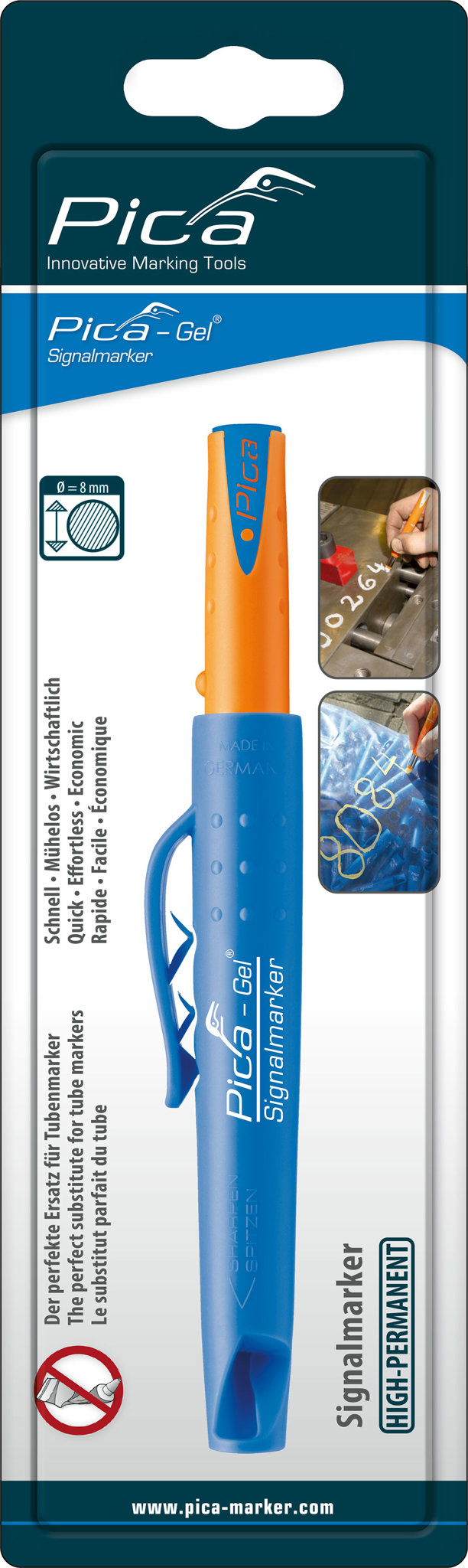 Bild von PICA Signalmarker Gel blau