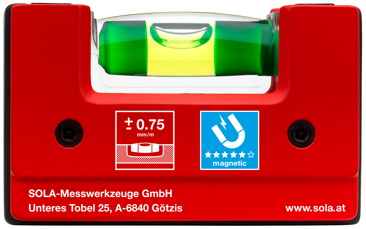 Bild von SOLA Kompakt-Wasserwaage GO! magnetic