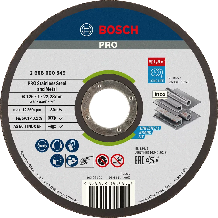 Bild von Bosch Trennscheibe Rapido 125mm Inox 25 Stk.