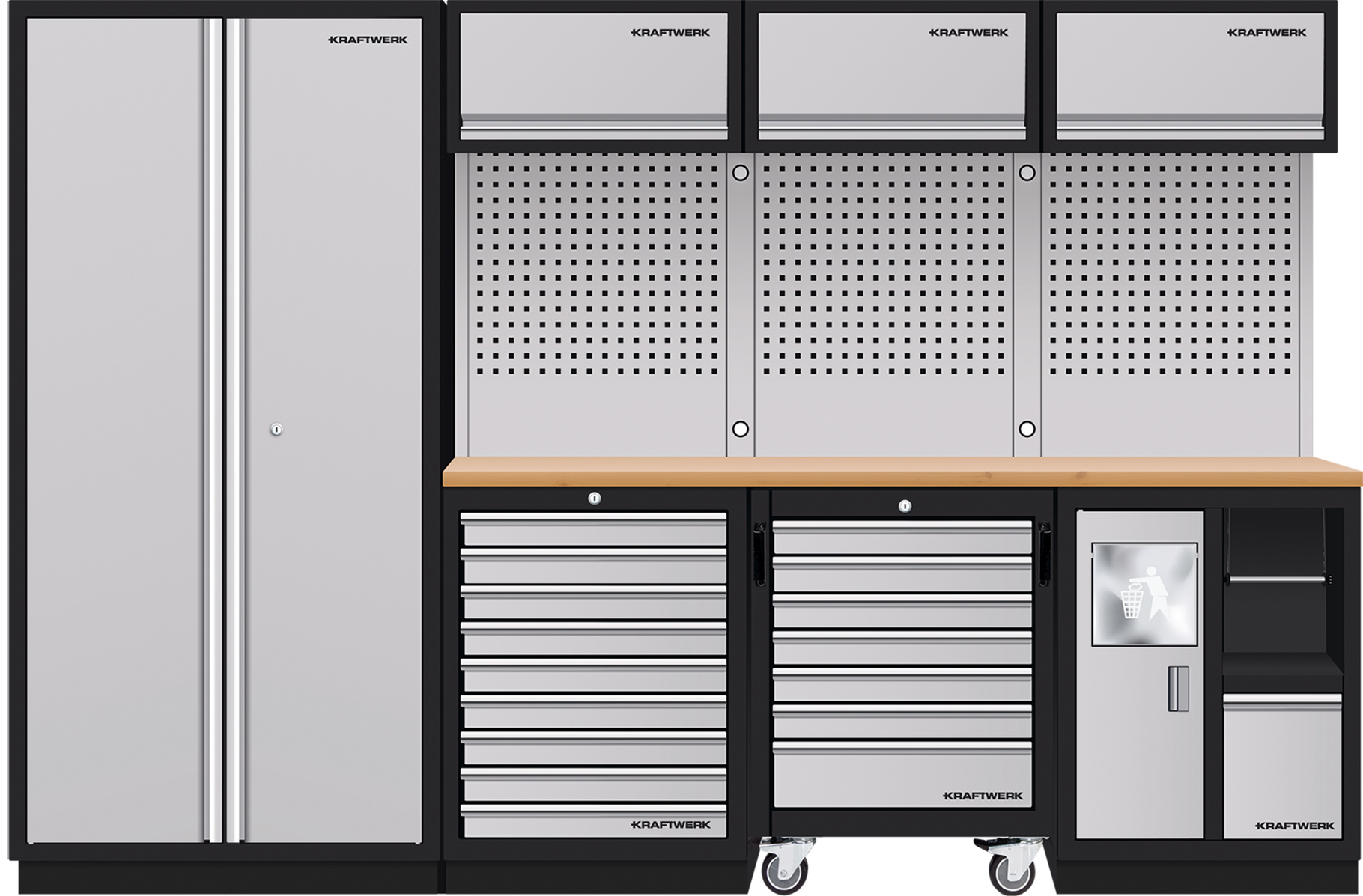 Bild von Kraftwerk 4-Element-Werkstatt-Schrankwand Mobilio