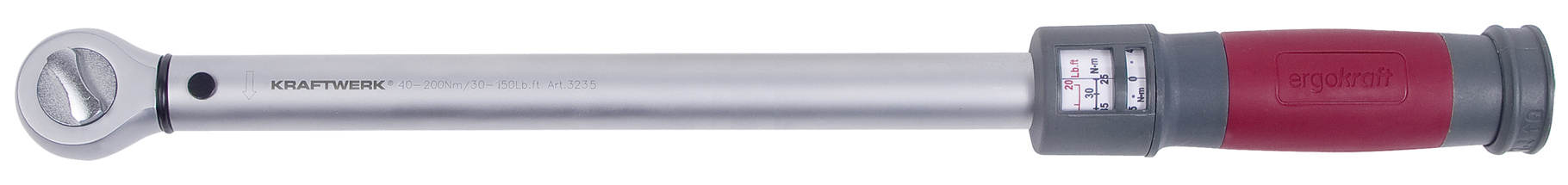 Bild von Kraftwerk Drehmomentschlüssel 1/2" 40-200Nm Click