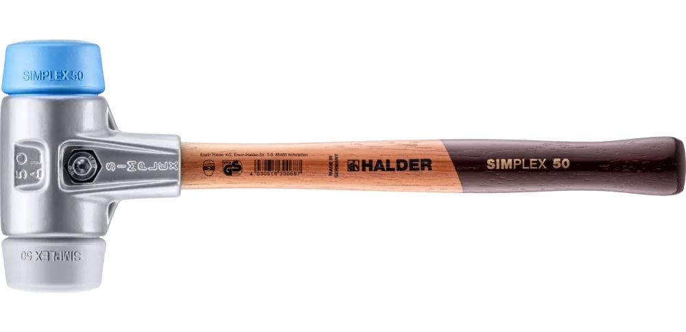 Bild von Halder SIMPLEX-Schonhammer Aluminiumgehäuse Ø 50mm