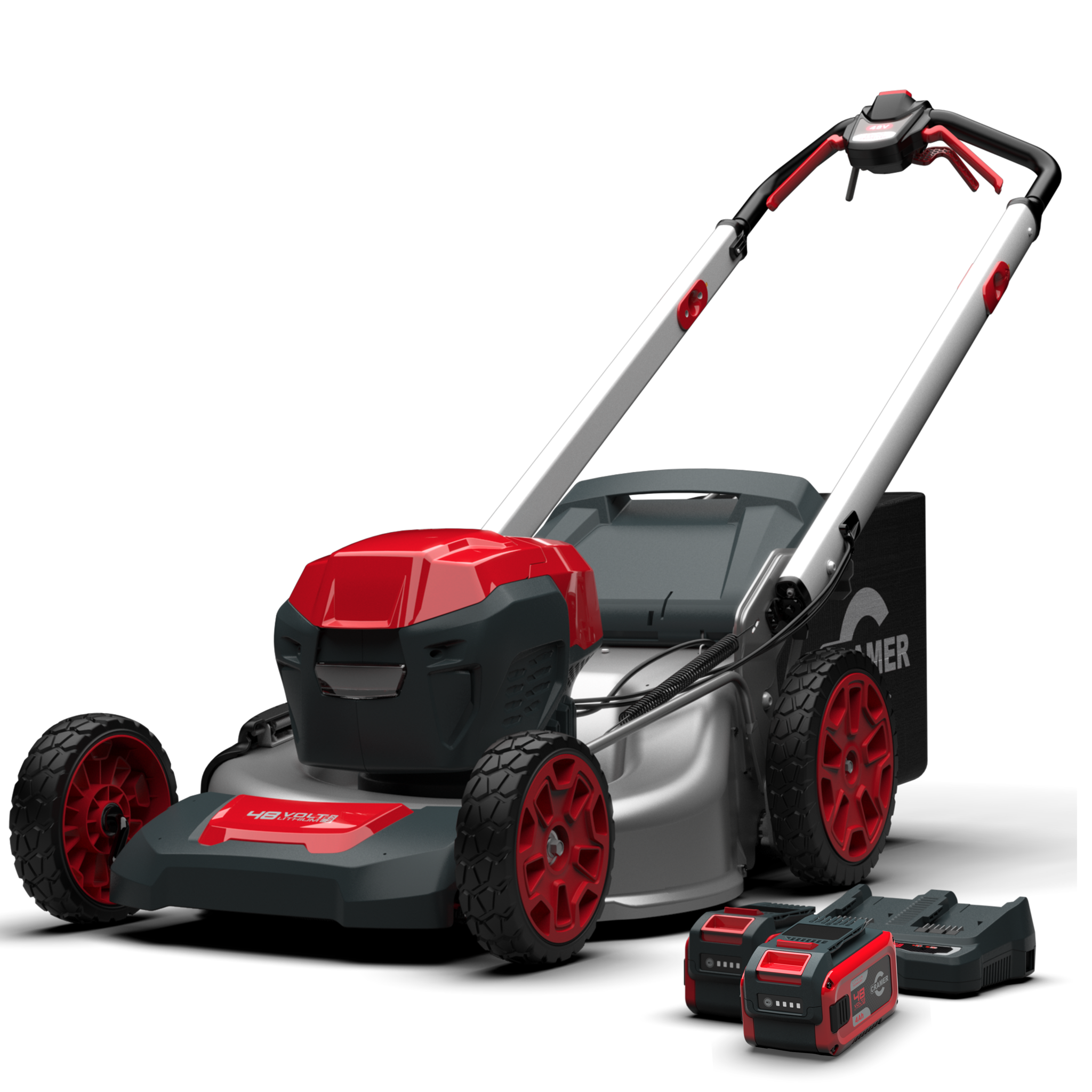 Bild von Cramer Akku-Rasenmäher 48LM48SP Kit mit 2 Akkus