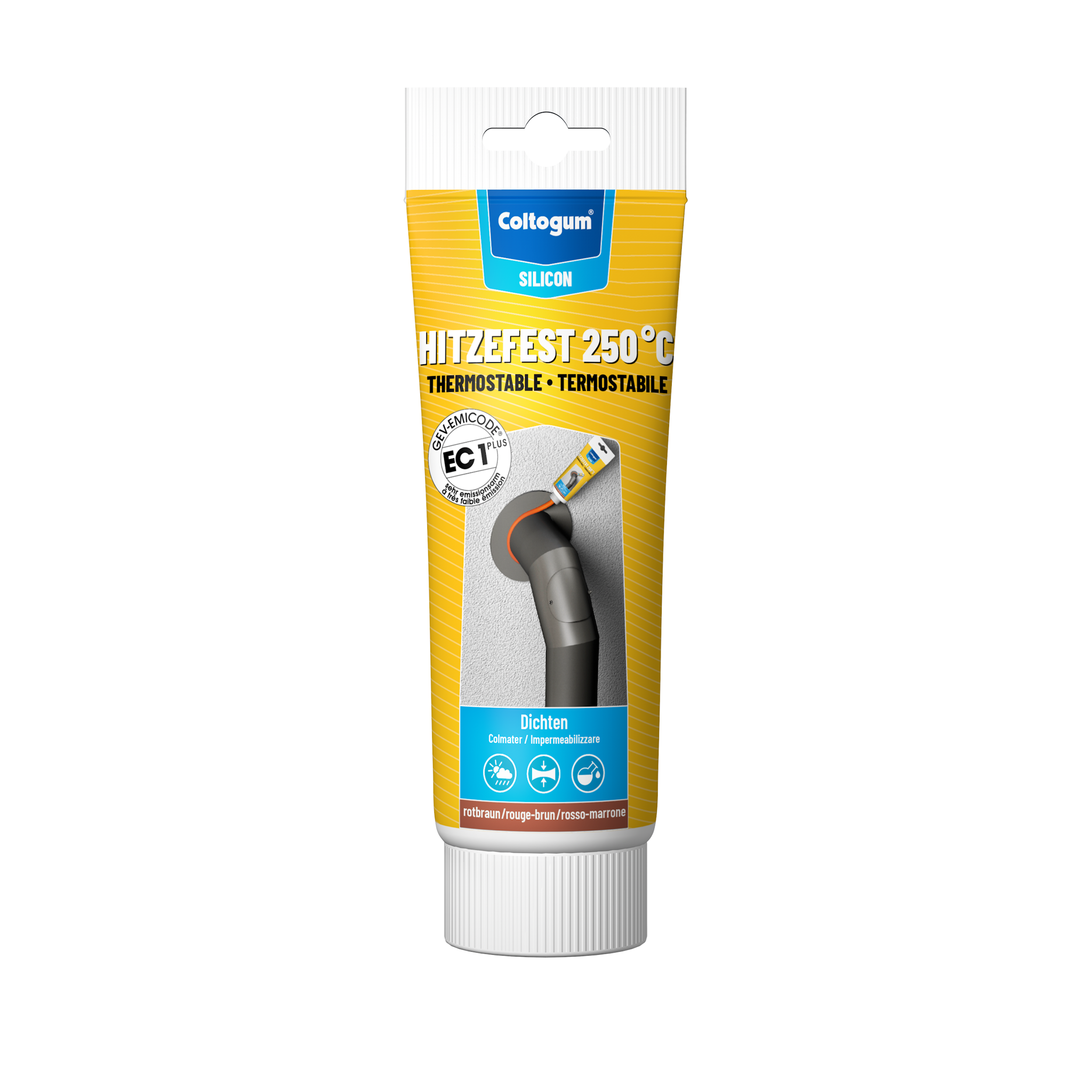 Bild von Coltogum Dichtmasse Hitzefest Silicon 250°C 100ml