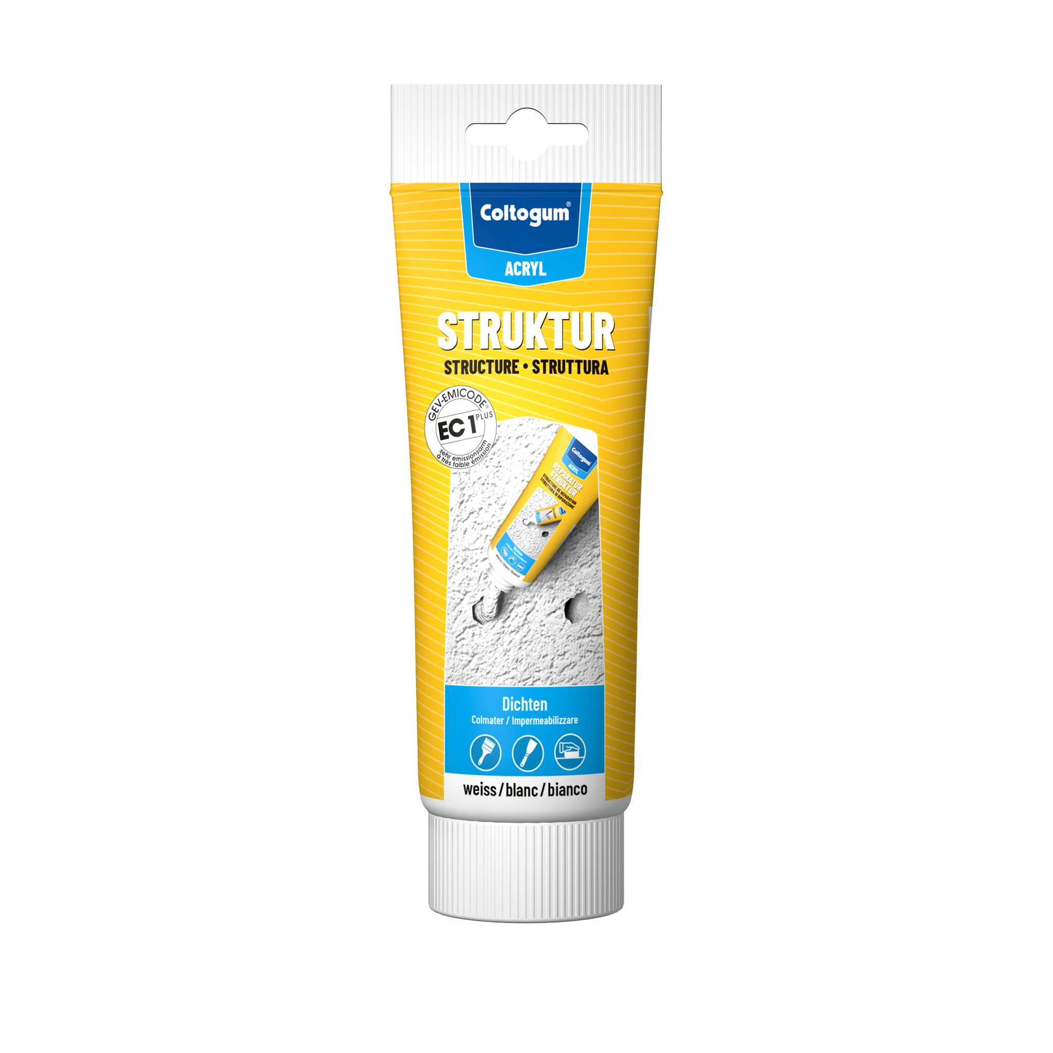 Bild von Coltogum Dichtmasse Struktur Acryl weiss 100ml