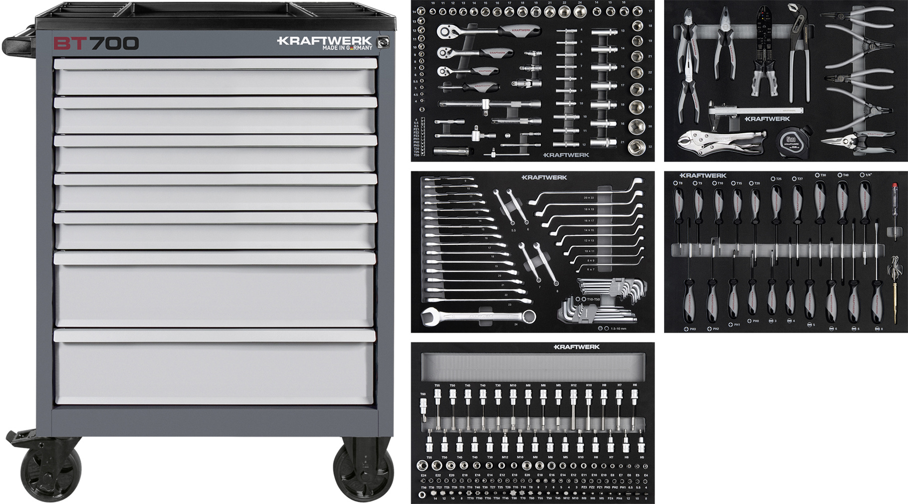 Bild von Kraftwerk Werkstattwagen Basic BT700 274-tlg.