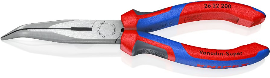 Bild von Knipex Flachrundzange mit Schneide gebogen