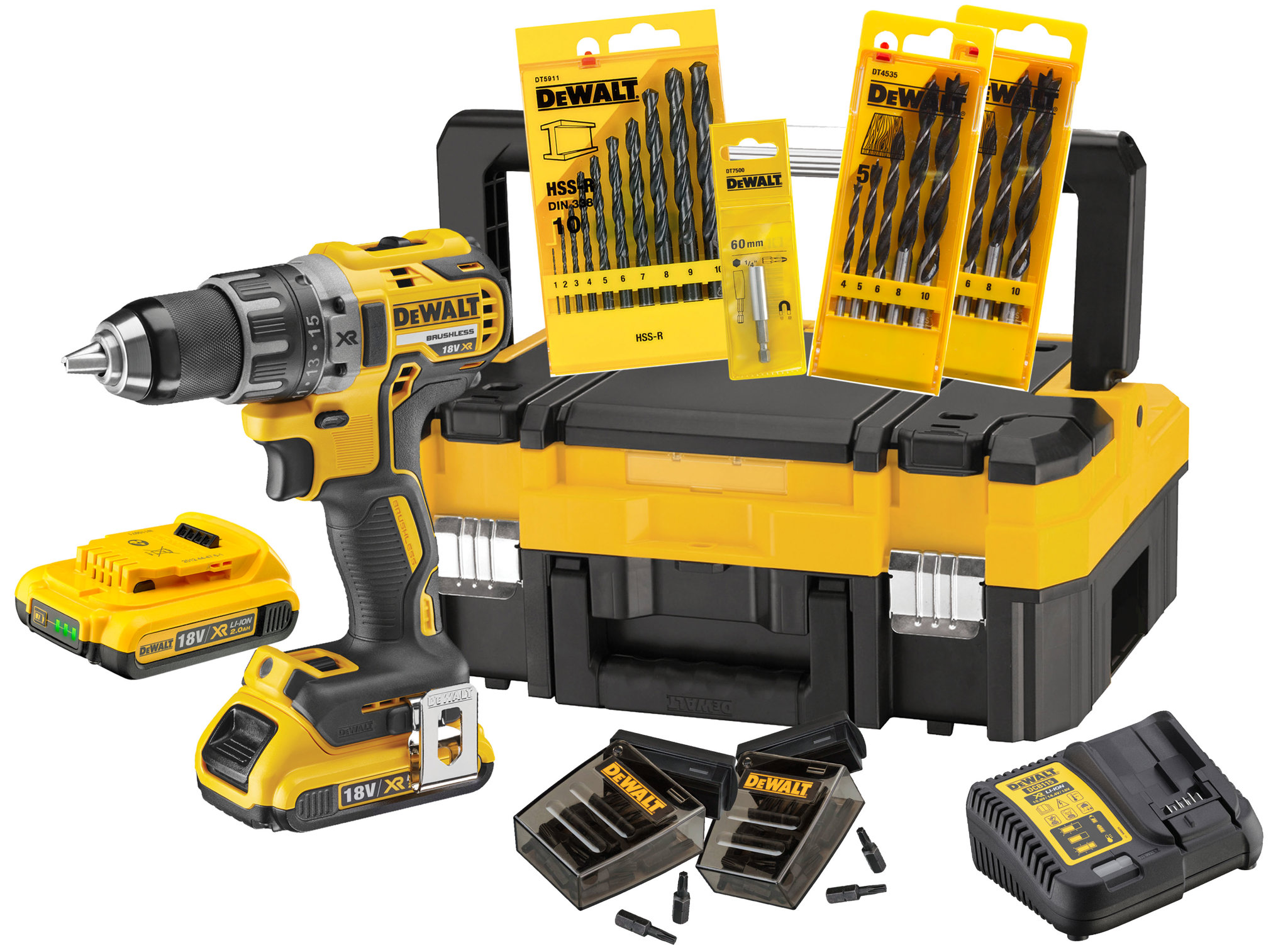 Bild von DeWalt Bohrschrauberset 18V mit Zubehör