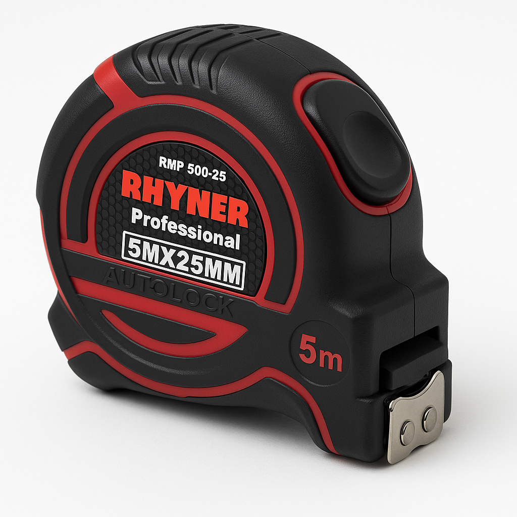 Bild von RHYNER Profi-Rollmeter RMP 500-25,  5 Meter, 25 mm