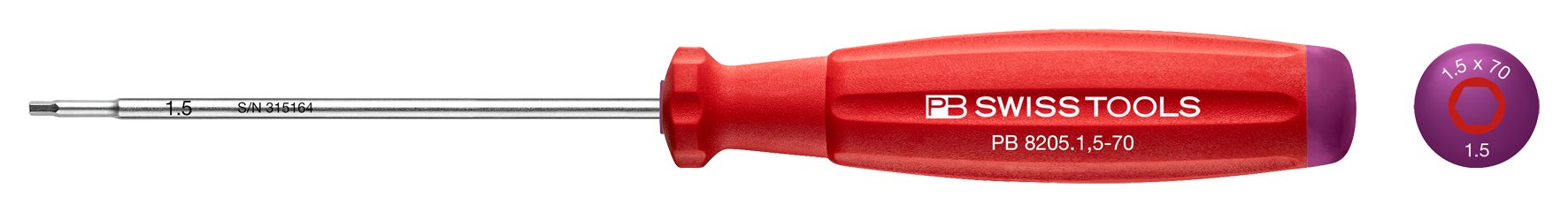 Bild von PB 6-Kant Stiftschlüssel 1.5 Swissgrip