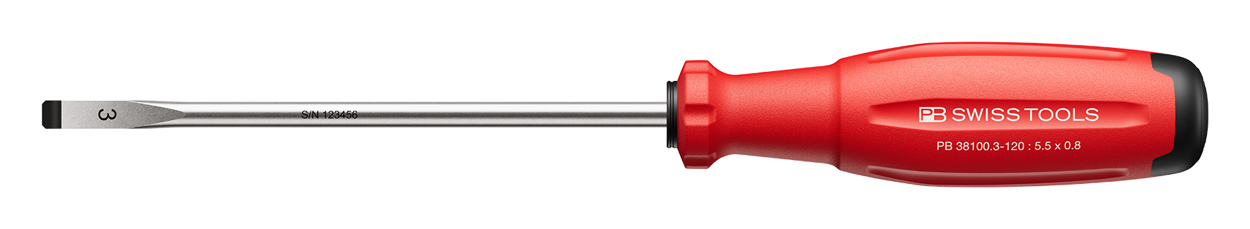 Bild von PB Schraubenzieher Schlitz 3 Swissgrip Evo