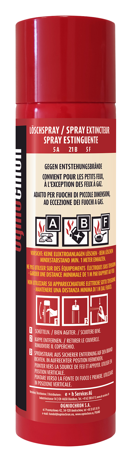 Bild von Feuerlöschspray Schaum 600 ml ABF