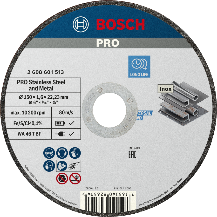 Bild von Bosch PRO Trennscheibe INOX 150 x 1.6mm