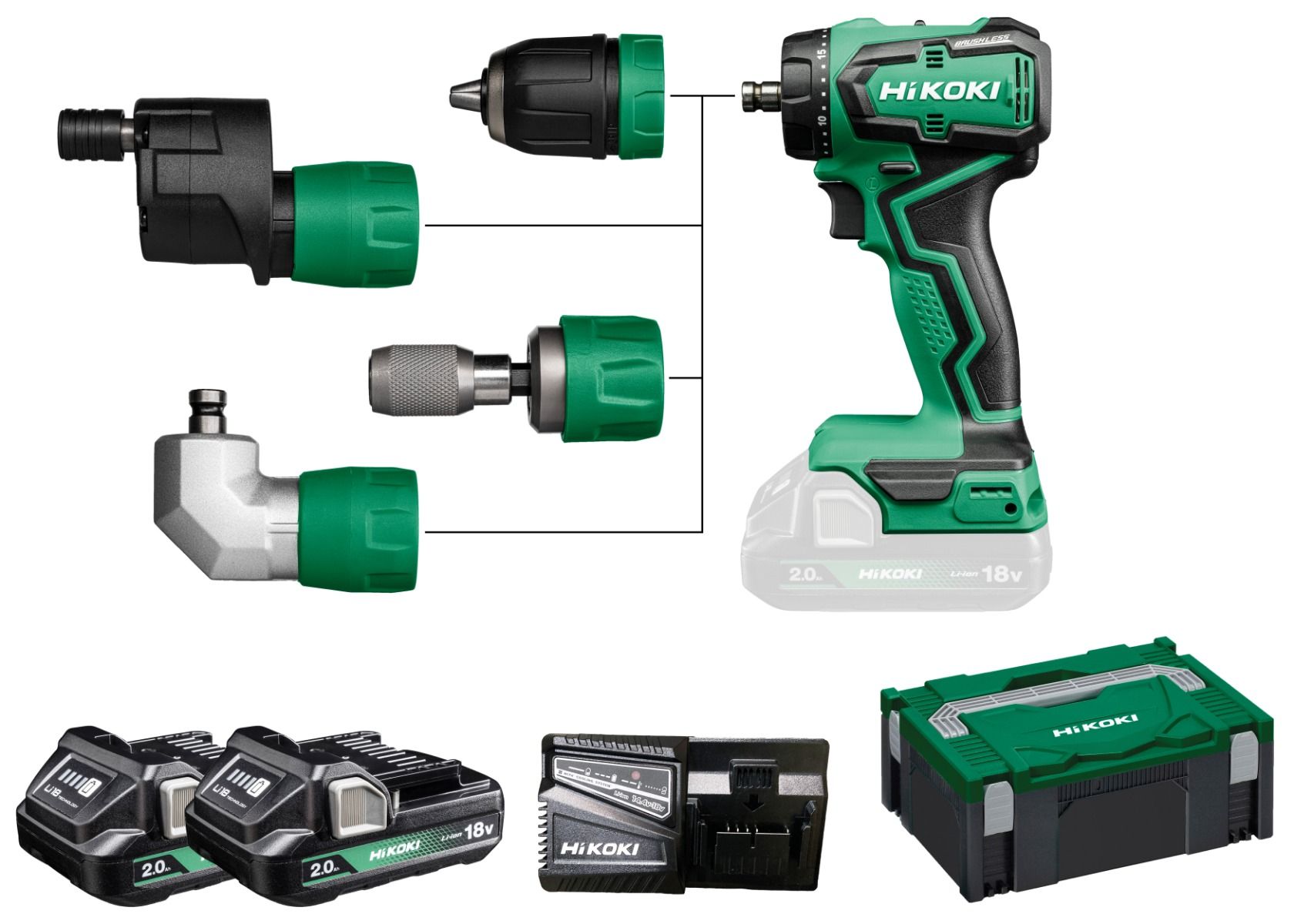 Bild von Hikoki Akku Bohrschrauber Quick 18V DS18DDQ