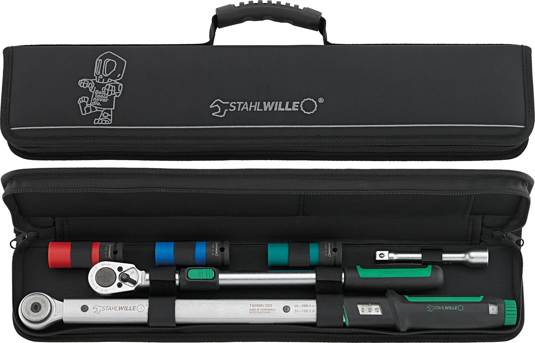 Stahlwille Radmontage-Set 6-tlg. 1/2" / 40-200 Nm