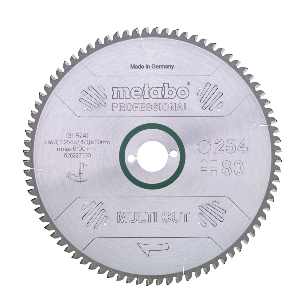 Metabo Kreissägeblatt 254x30x2.4mm 80Z