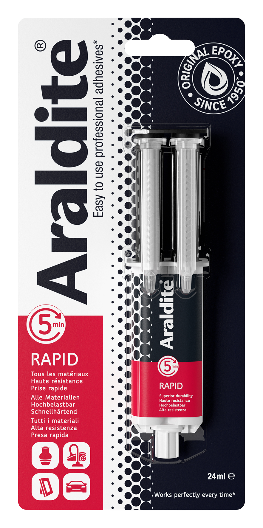 Araldite 2K-Klebstoff Rapid 24 ml Spritze