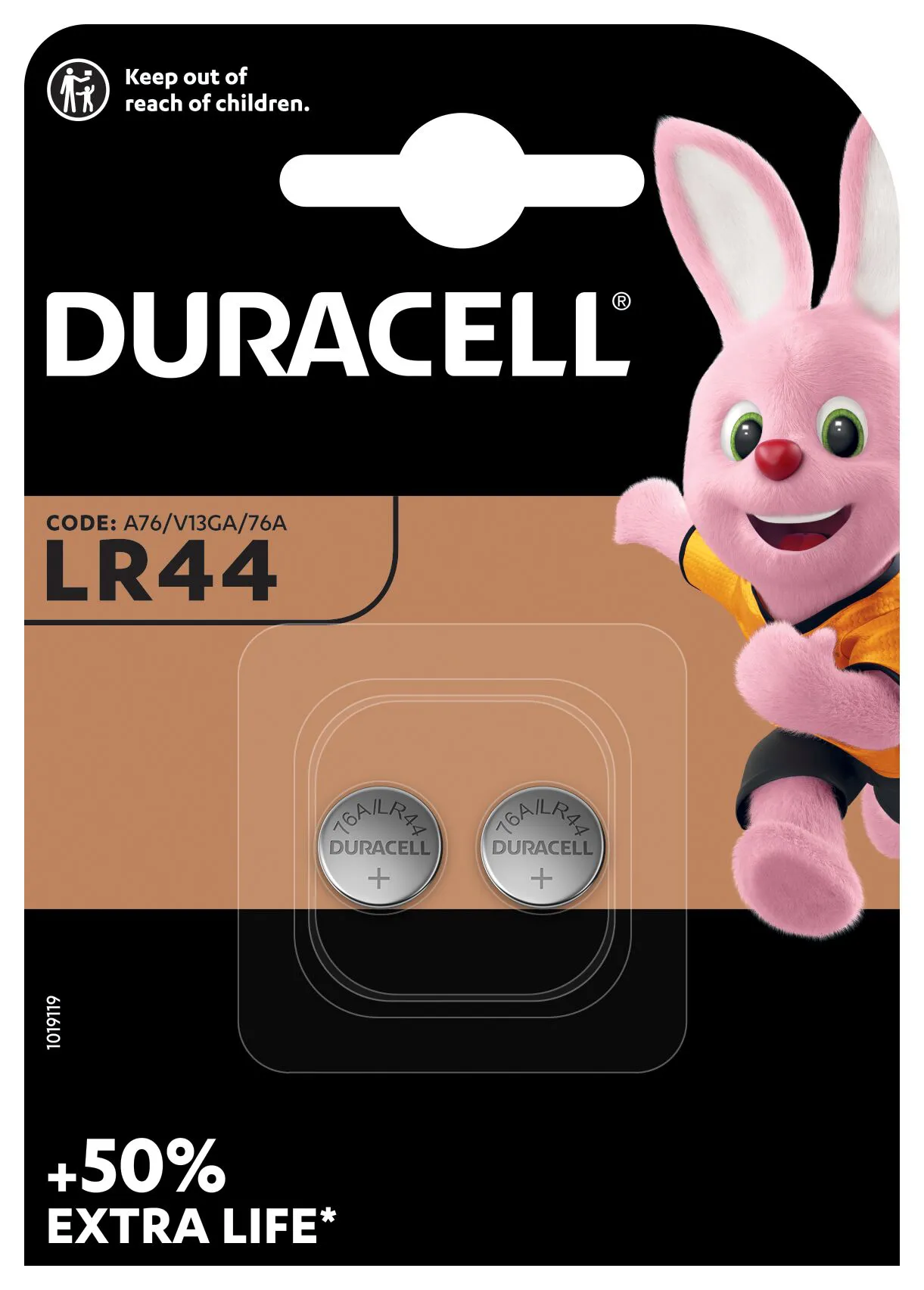 Duracell Knopfbatterie 1.5V B2 LR44/V13GA