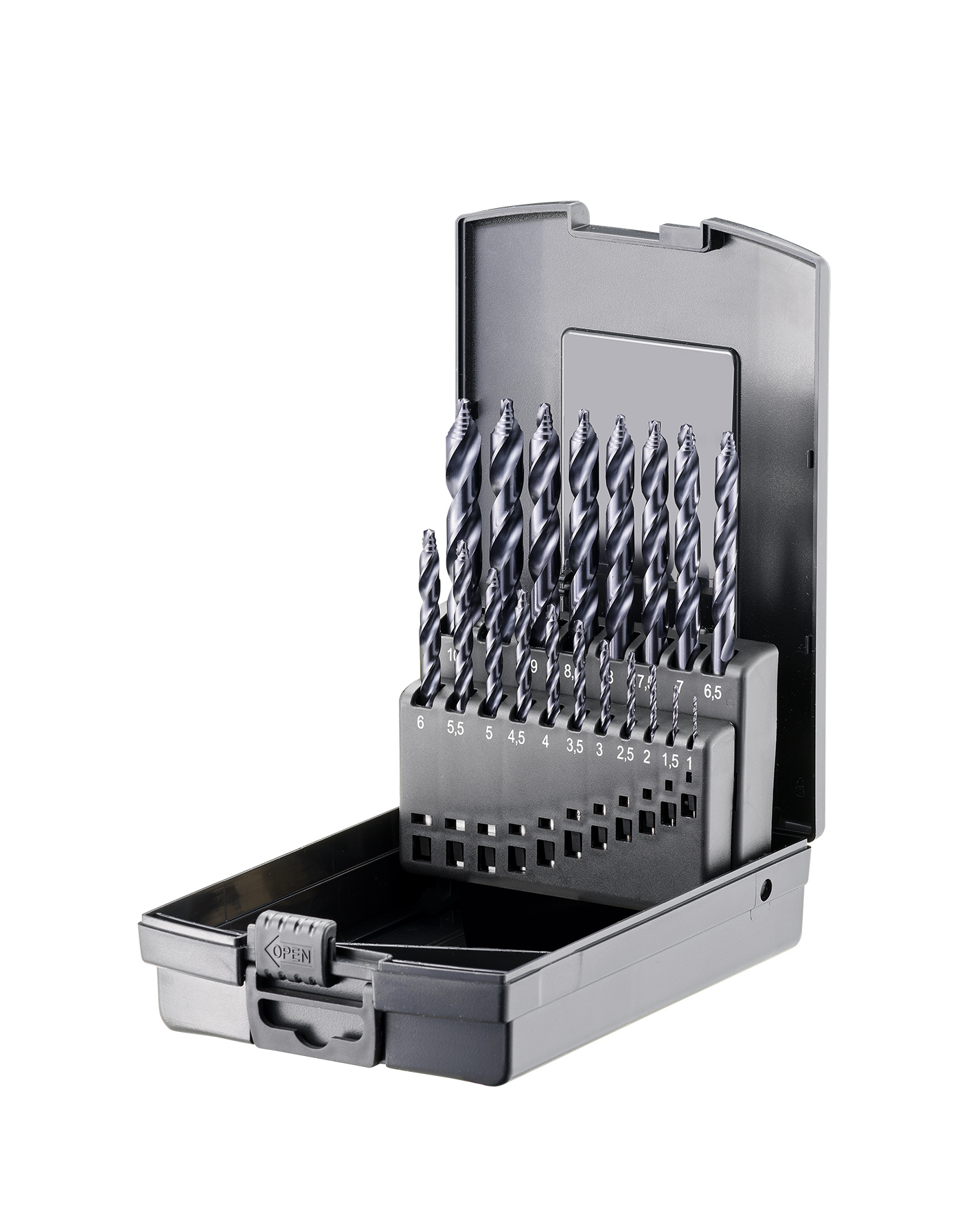 Fortec Premium Spiralbohrer-Satz HSSE-Co5 19-tlg.