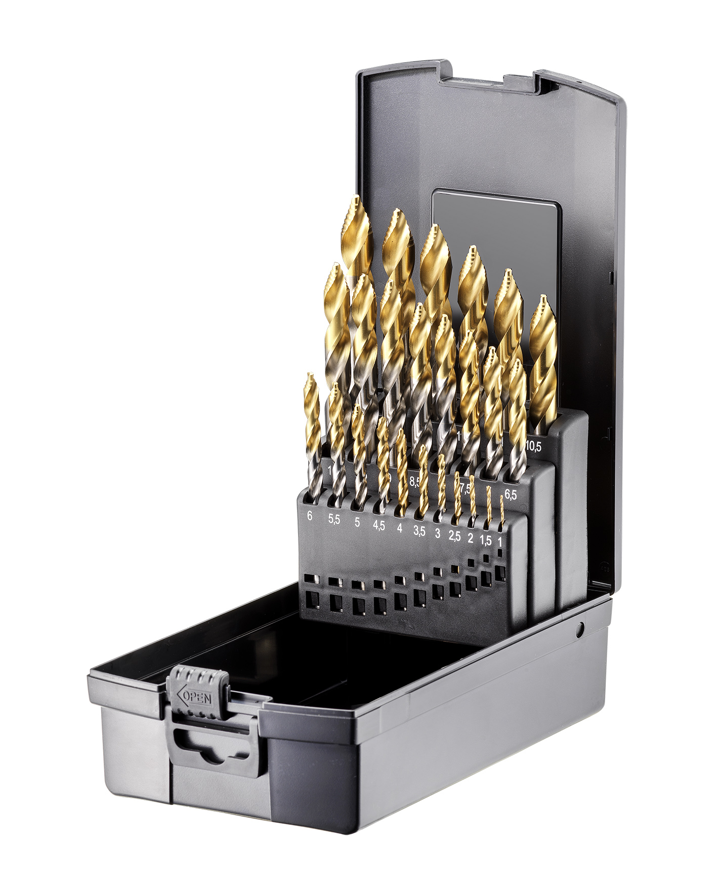 Fortec Premium Spiralbohrer-Satz HSS-G 25-tlg.