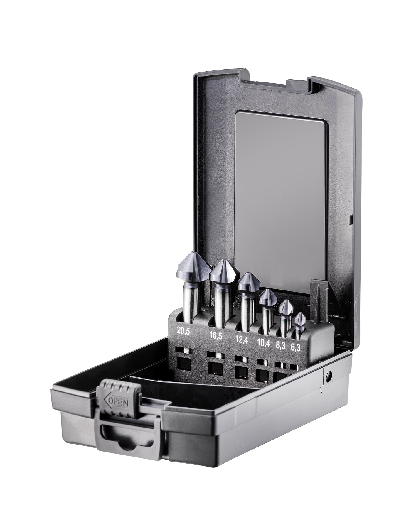 Fortec Premium Kegelsenker-Satz "5 Cutter"  6-tlg.