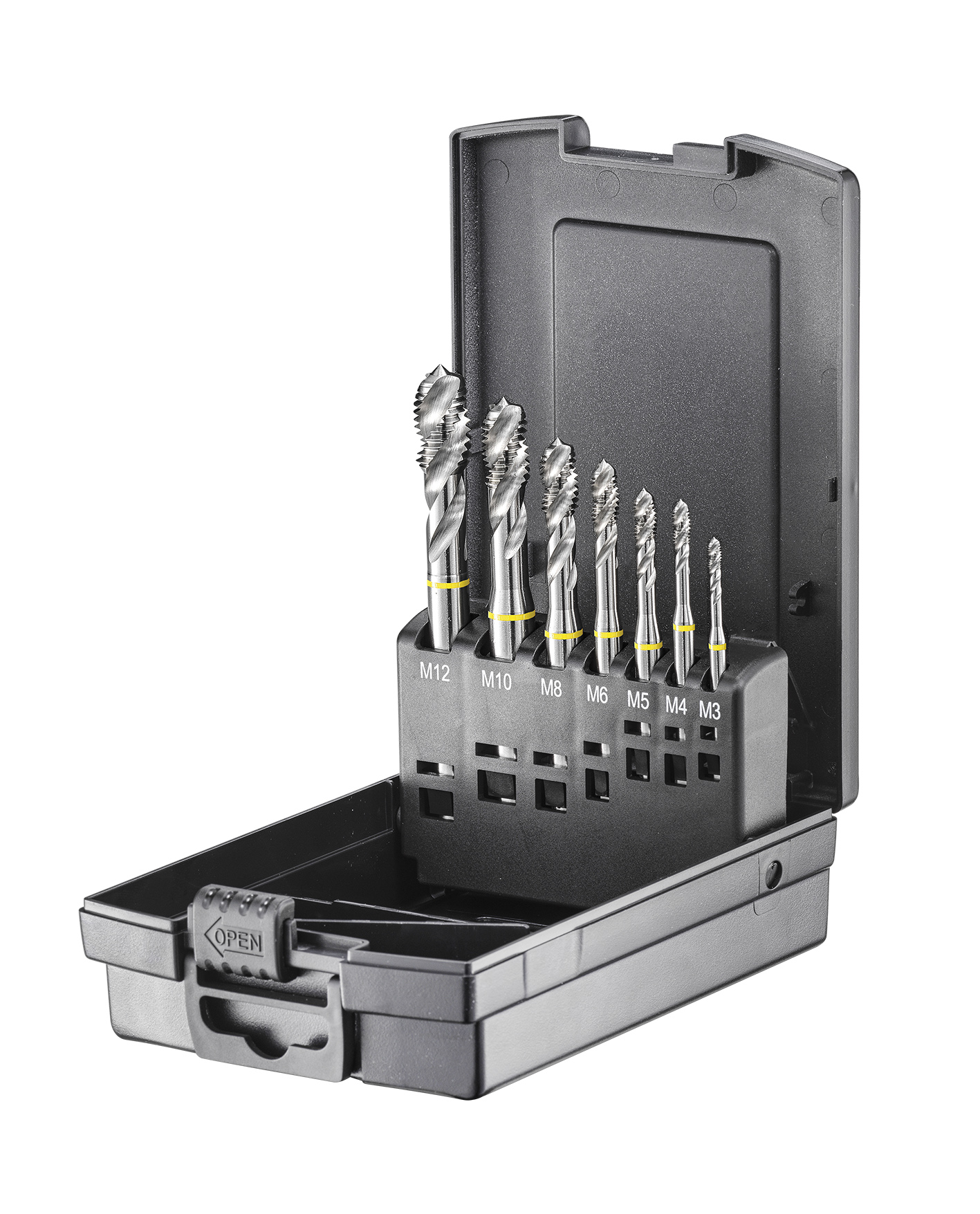 Fortec Premium Gewindebohrer-Satz HSSE-Co5 Form C 7-tlg